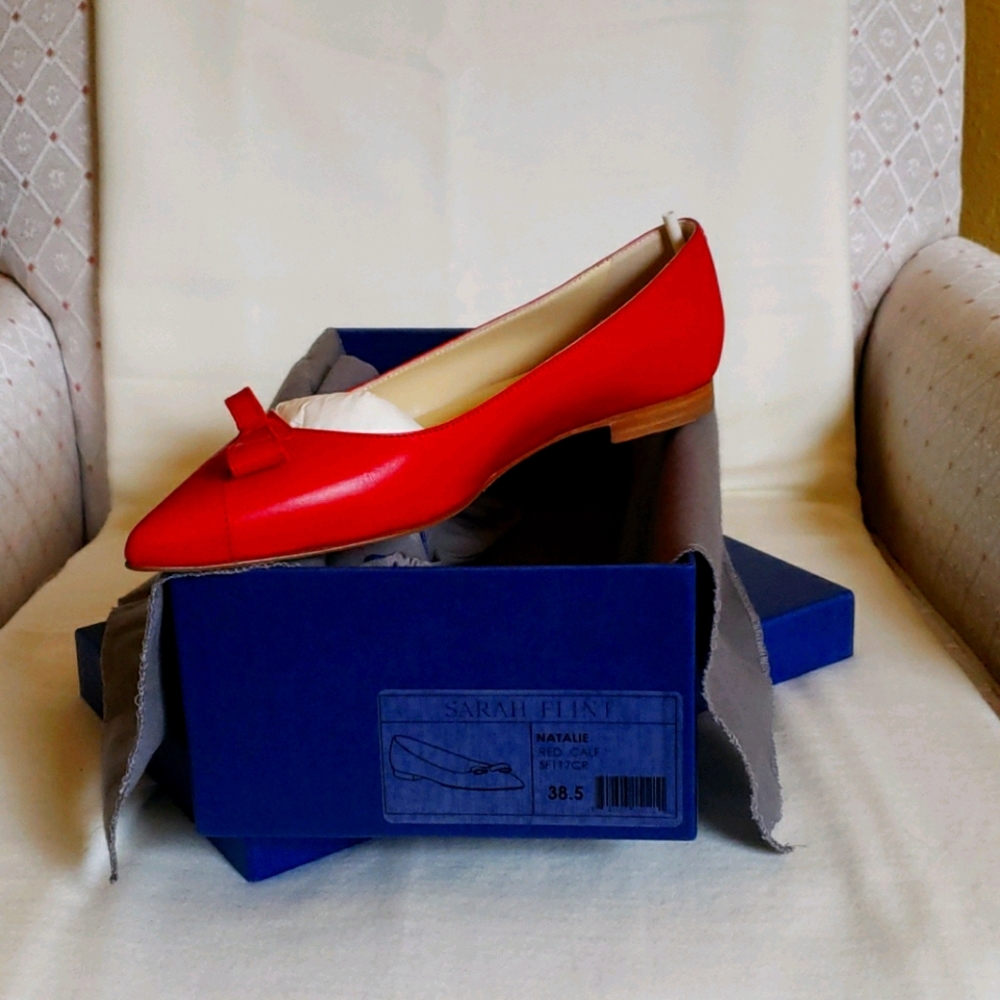 Sarah Flint Natalie Flats - Red Size 38.5
